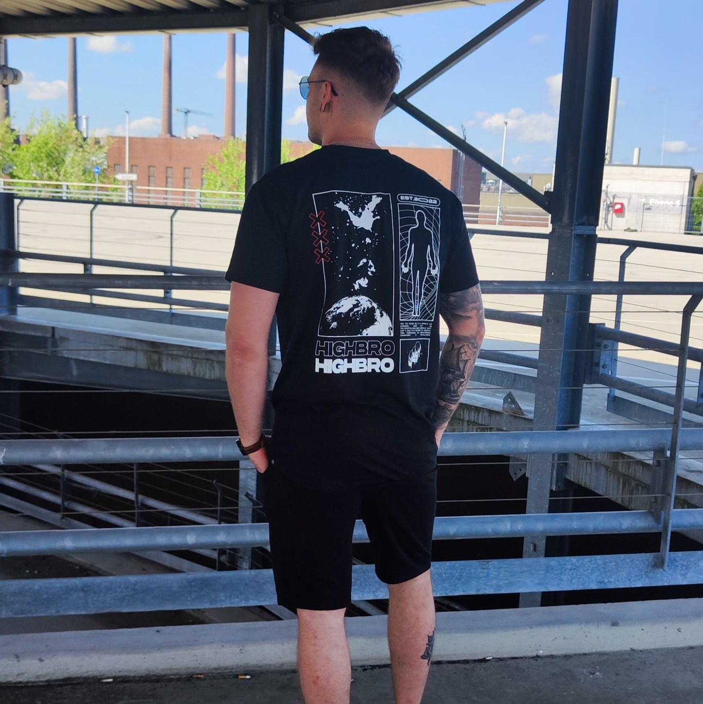 Jogginghose schwarz lang Highbro - Highbro