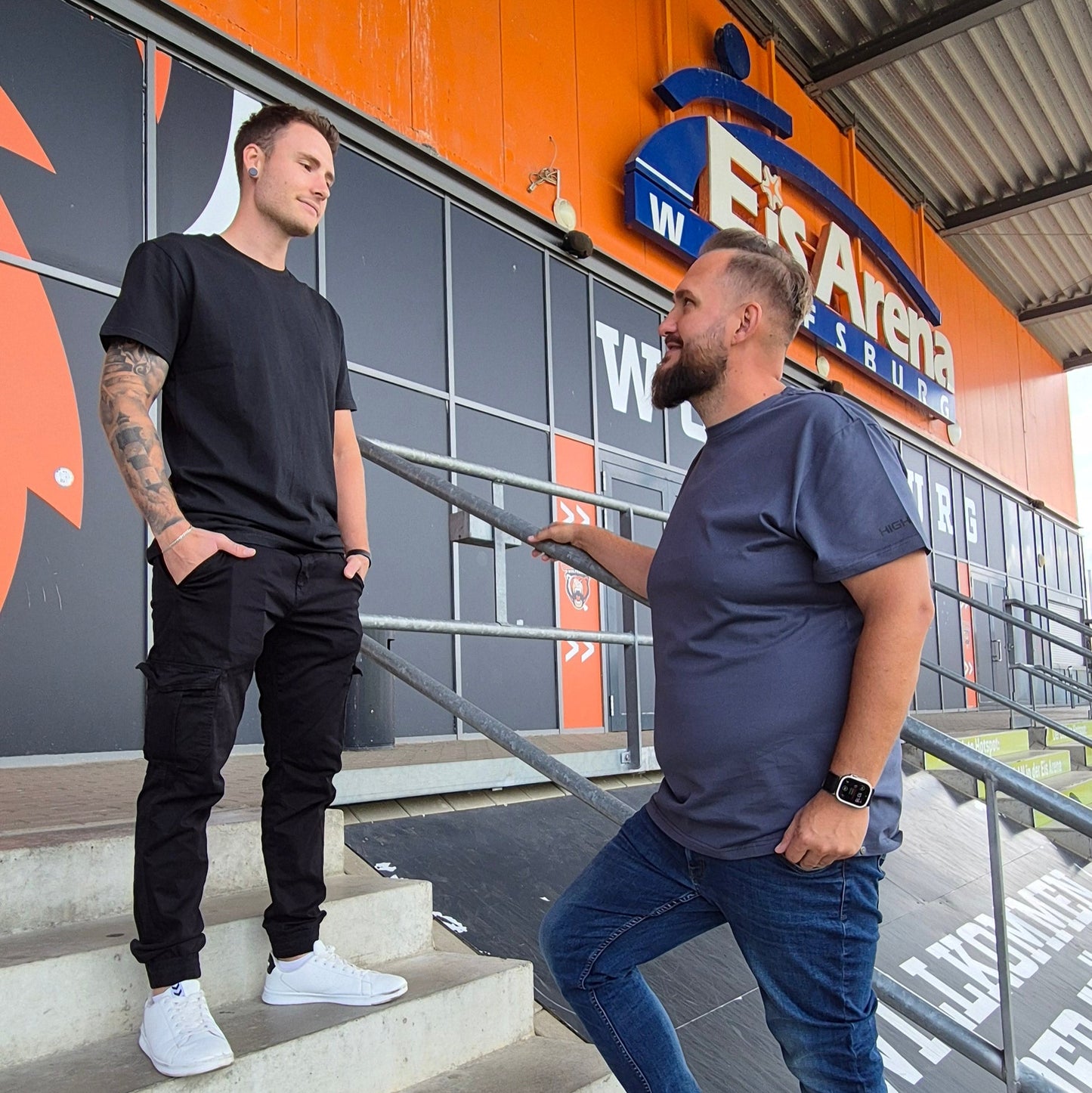 T-Shirt schwarz Überlänge Tall