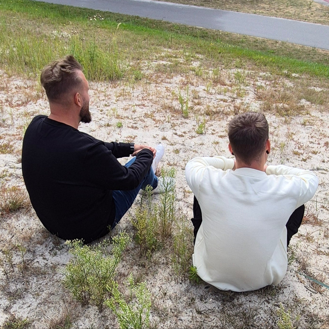 Sweatshirt Beige Überlänge Tall