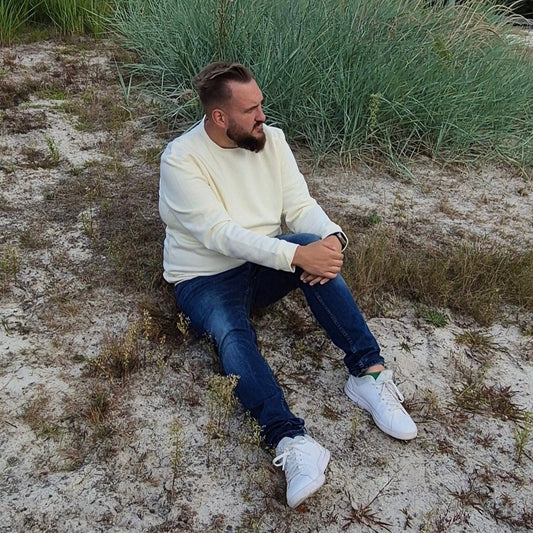 Sweatshirt schwarz in Überlänge Tall