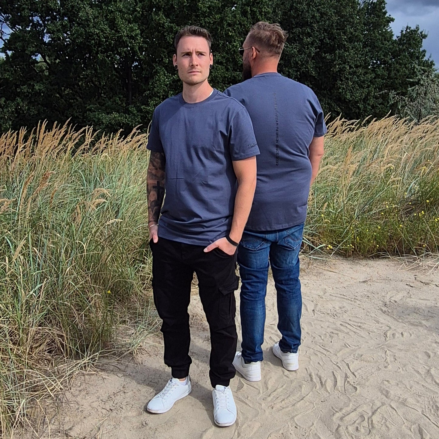 T-Shirt Überlänge Hazeblue