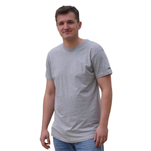 T-Shirt hellgrau Highbro Tall
