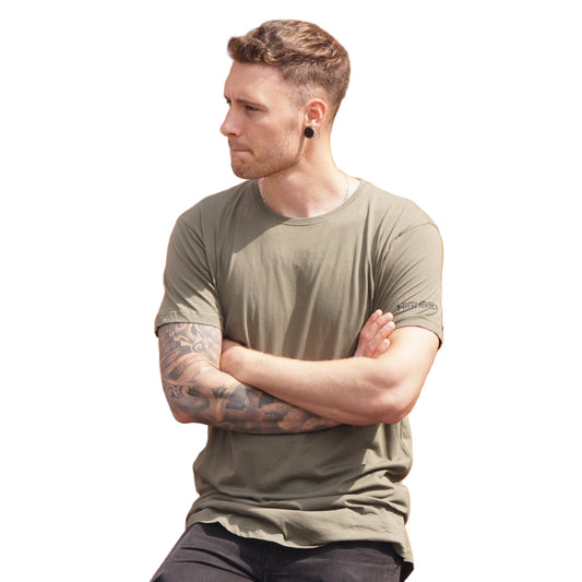 T-Shirt Highbro oliv Tall