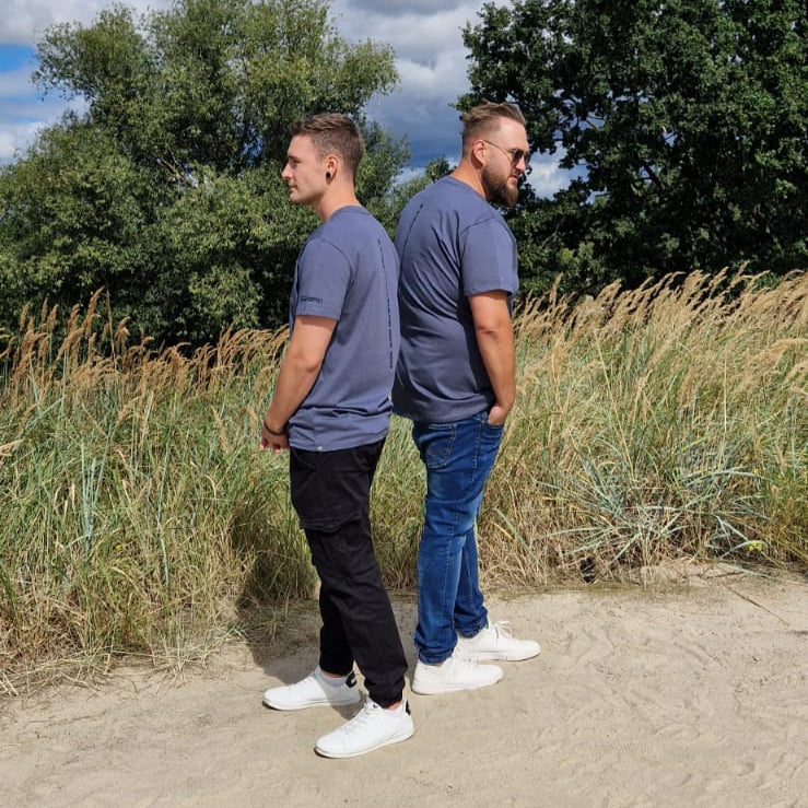 T-Shirt Überlänge Hazeblue