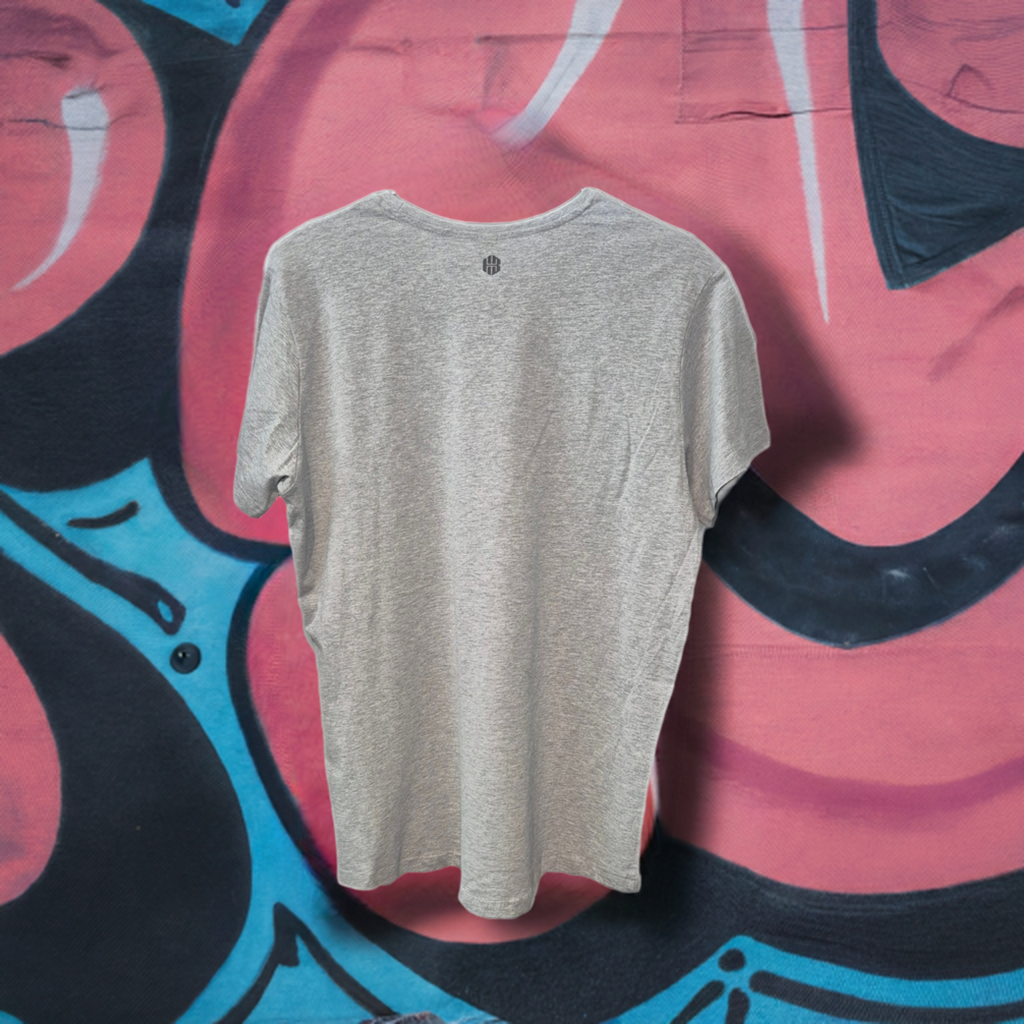 T-Shirt in Überlänge XXXLT grau