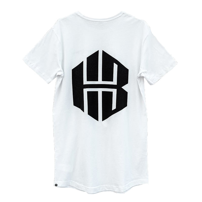 T-Shirt Highbro weiß Tall Backprint