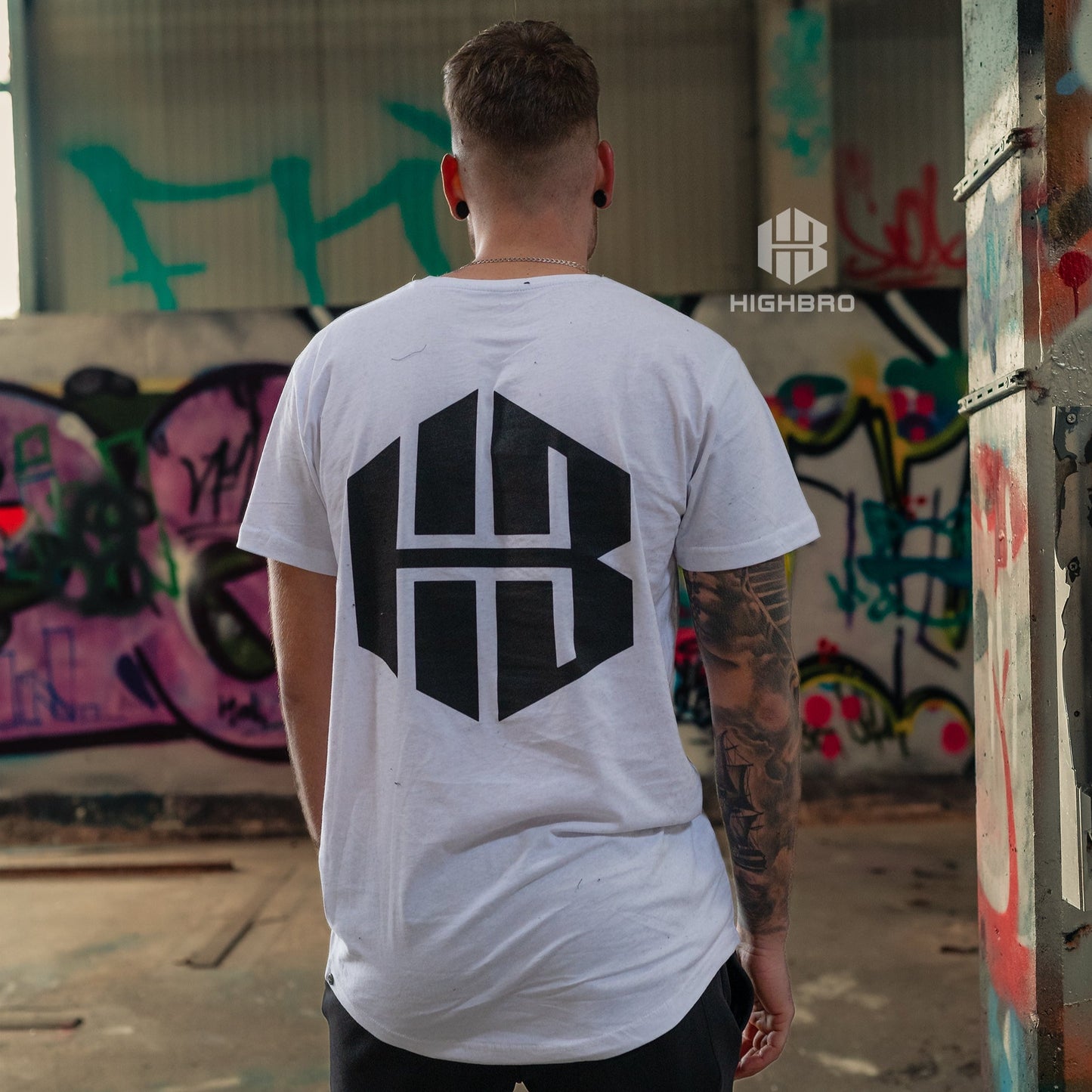 Jogginghose schwarz lang Highbro - Highbro