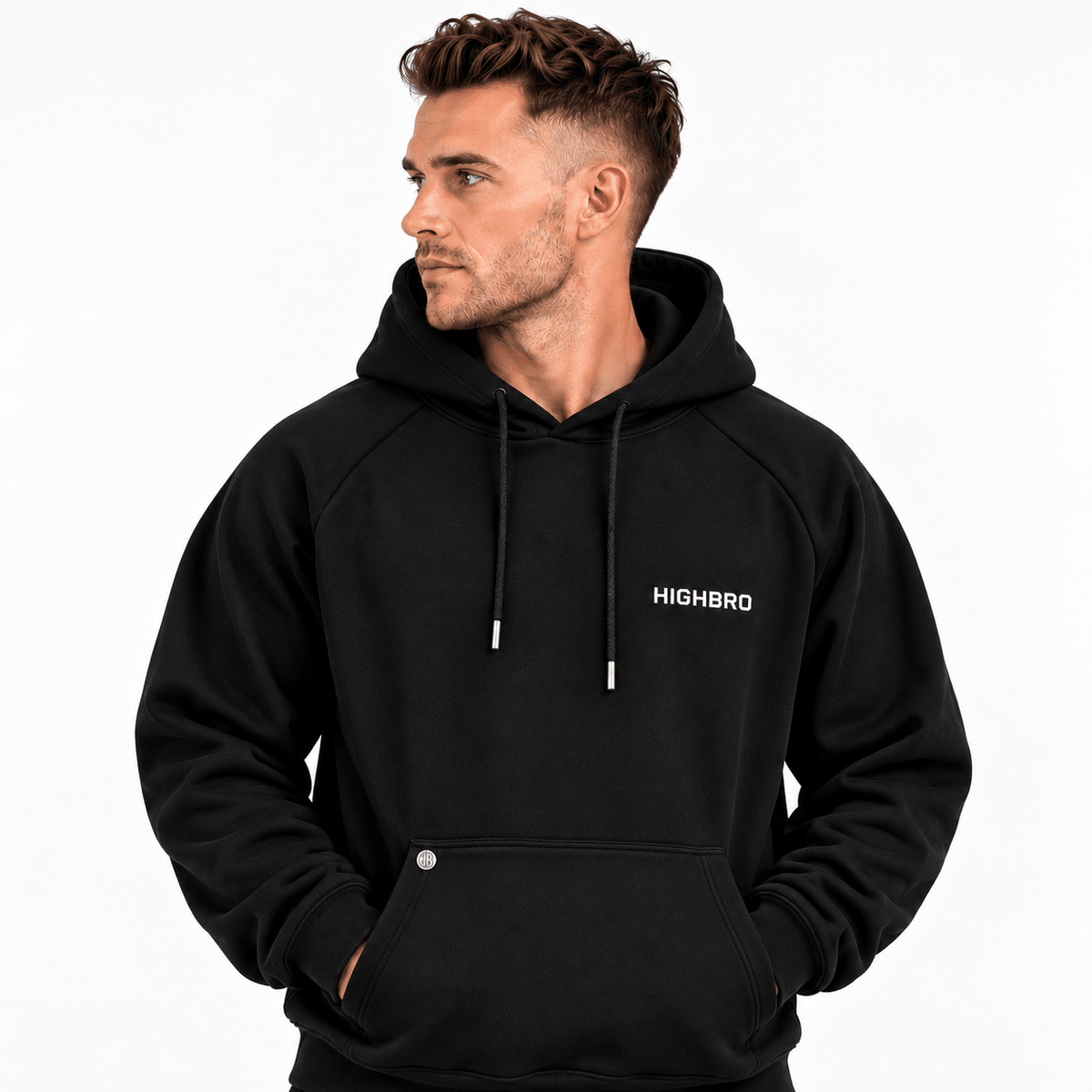 Jogginghose schwarz lang Highbro - Highbro