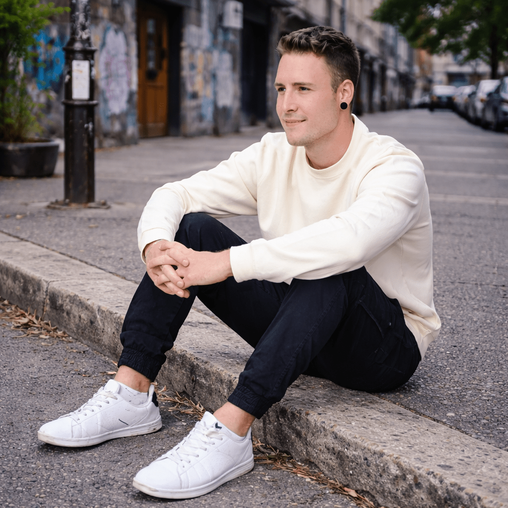 Jogginghose schwarz lang Highbro - Highbro