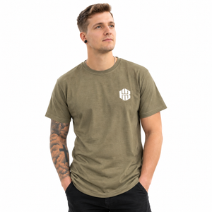 Überlänge T-Shirt Oliv Tall fit | HIGHBRO