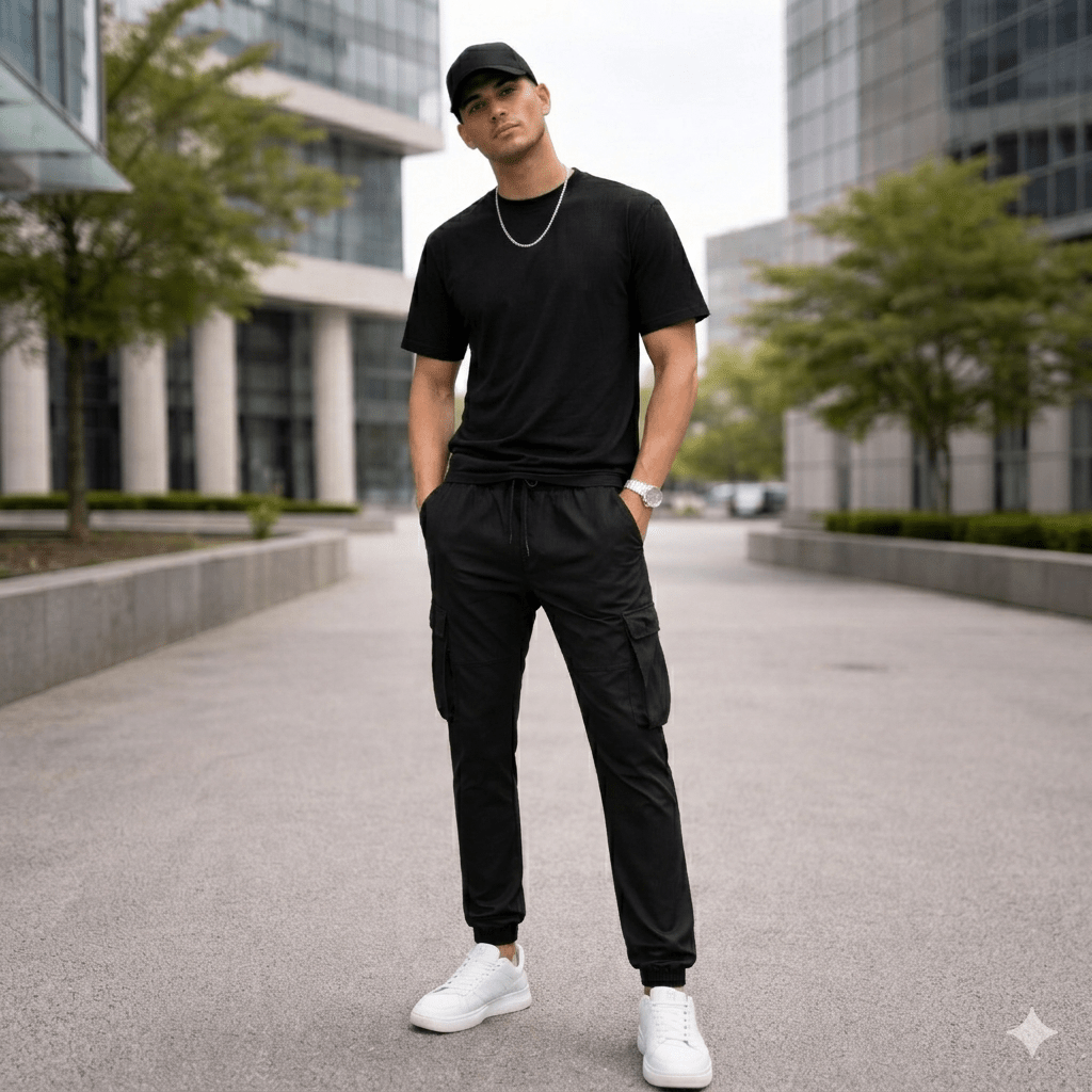 Jogginghose schwarz lang Highbro - Highbro