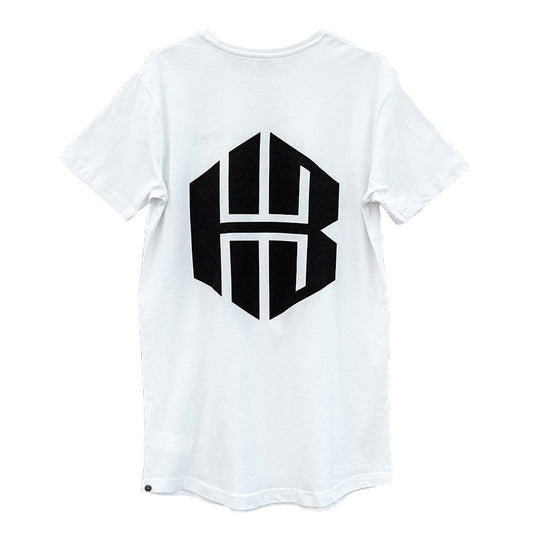T-Shirt Highbro weiß Tall Backprint